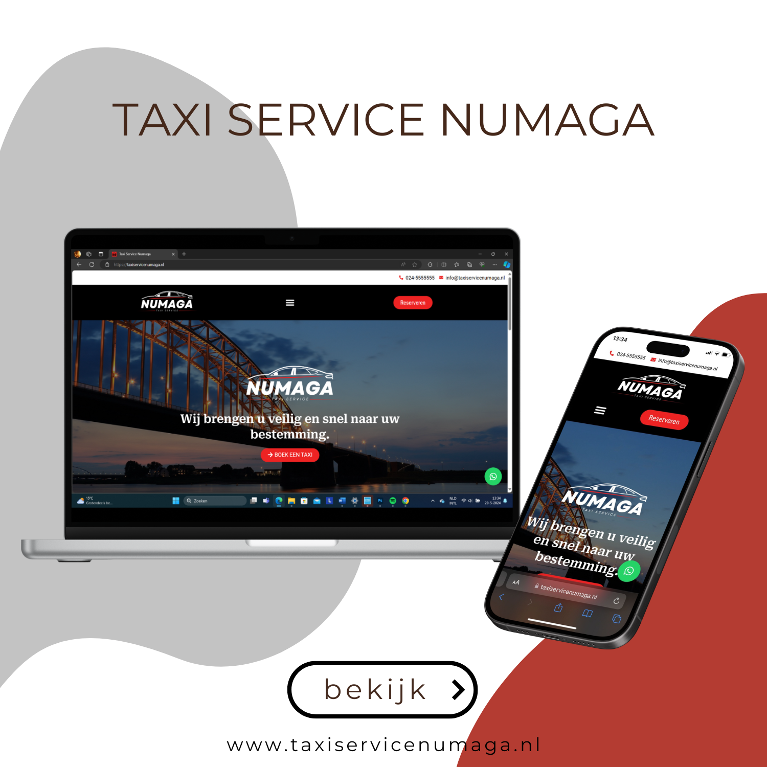 Website Taxi Service Numaga